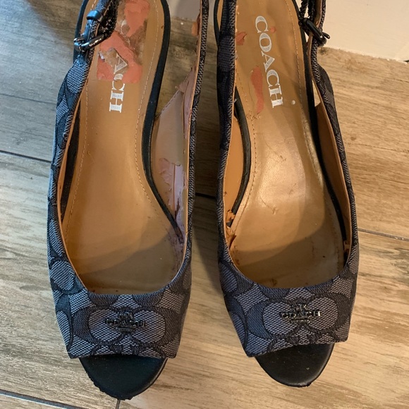 Coach Ferry Peek a Boo Sling Back Platform - Picture 6 of 13